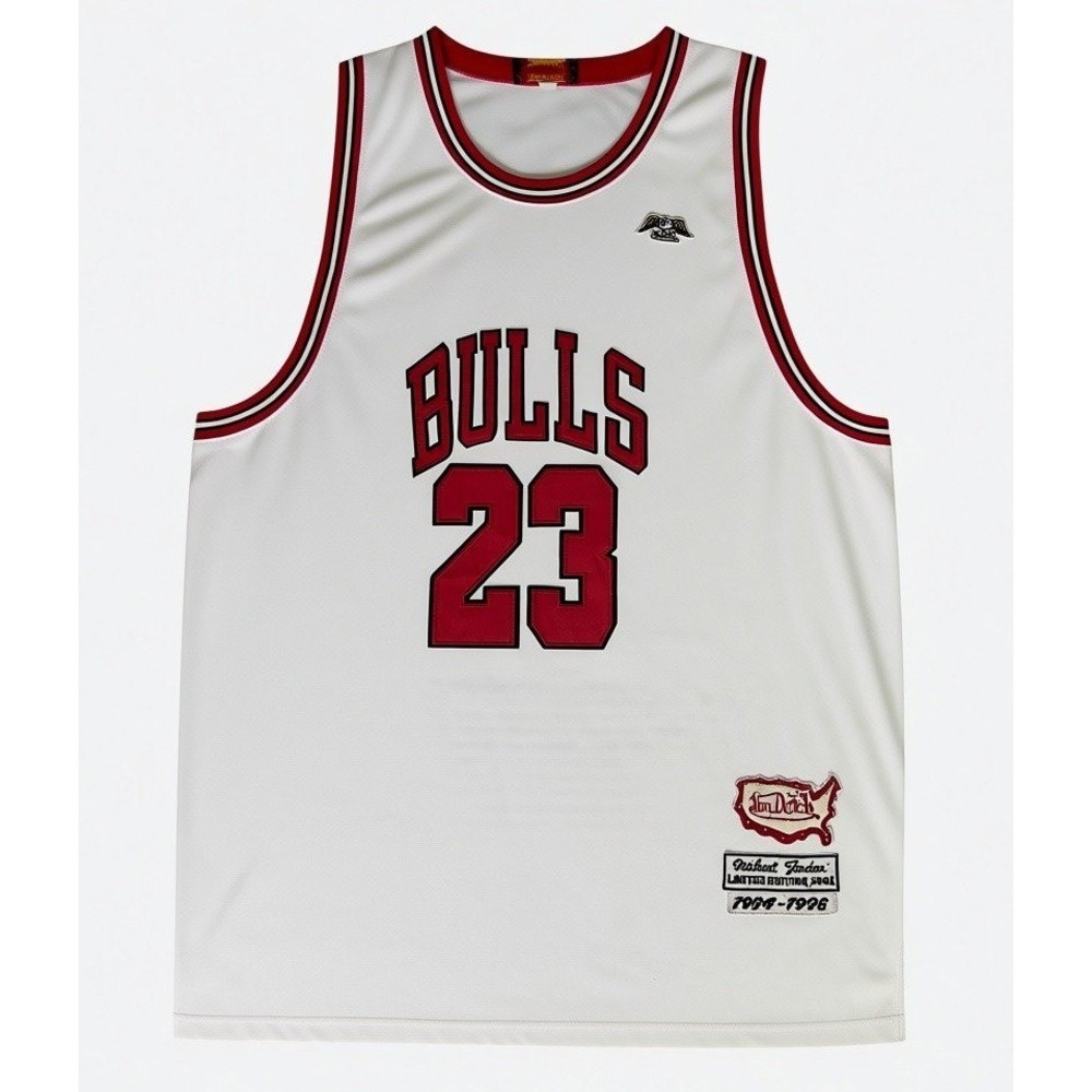 Michael Jordan Von Dutch Jersey 23 Bulls Limited Edition 2004 White XXXL 56